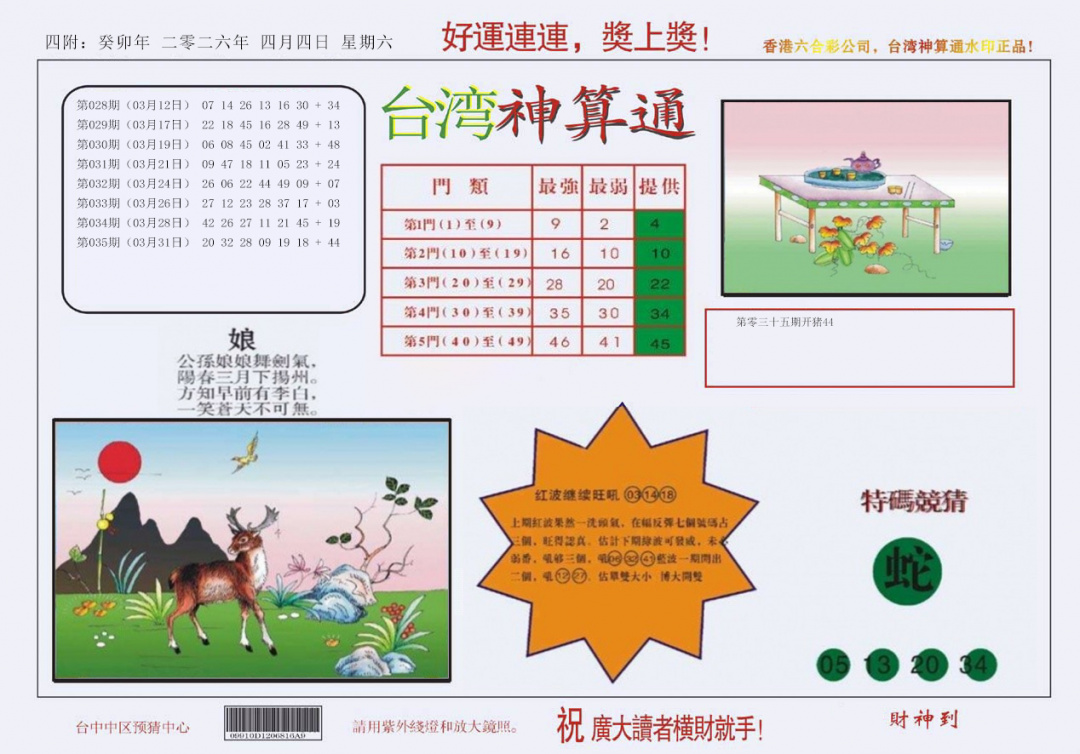 036期4-台湾神算[图]